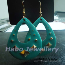 Enamel Drop Shape Iron Material Hook Earring (XJW1662)